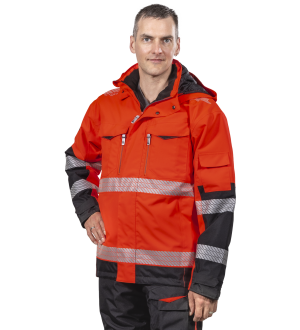 TALVITAKKI 2XS ANTON FL.ORANS/MUSTA LK2 kuva