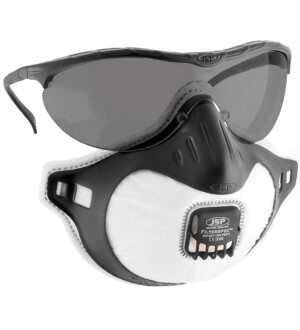 SUOJALASIT-HENGITYSSUOJAIN FFP3 TUMMALLA kuva