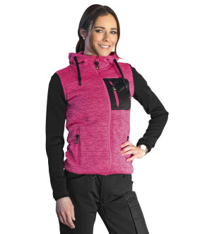 FLEECE NEULETAKKI S ISABEL NAISTEN PINKK kuva