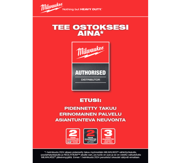 Valtuutettu Milwaukee jalleenmyyja 2024 Saarenpaa Oy kuva