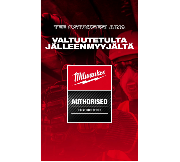 Tee ostokset valtuutetulta Milwaukee jalleenmyyjalta kuva