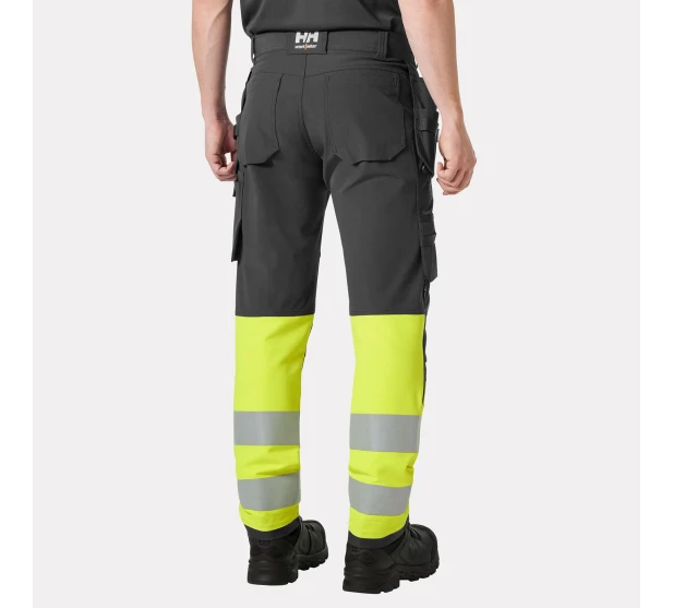 IKH HH ALNA 4X keltainen HH77427 369 Joustavat tyohousut riipputaskuilla Huomiovarina Hi Vis keltainen Saarenpaa Oy Kuva 2 kuva