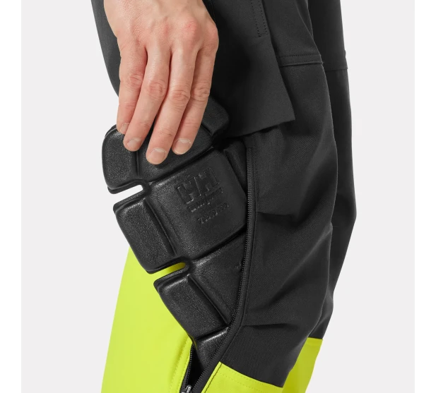 IKH HH ALNA 4X keltainen HH77427 369 Joustavat tyohousut riipputaskuilla Huomiovarina Hi Vis keltainen Saarenpaa Oy Kuva 4 kuva
