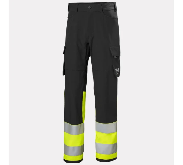 IKH HH ALNA 4X CARGO Joustavat tyohousut reisitaskuilla Huomiovarina Hi Vis keltainen Tuotekoodi HH77433 369 koko Saarenpaa Oy Kuva 4 kuva