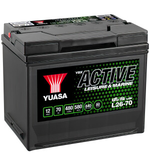 AKKU YUASA VAPAA-AJAN 70AH +- 269X174X22 kuva