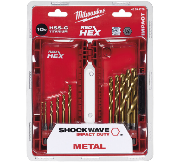 IKH Milwaukee METALLIPORA SW HSS G TIN SETTI 10P Tuotekoodi MW894759 Saarenpaa Oy kuva