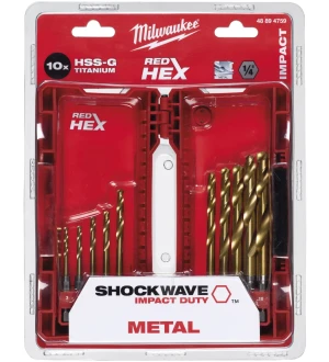 Milwaukee metallipora SW hss-g tin setti 10P kuva