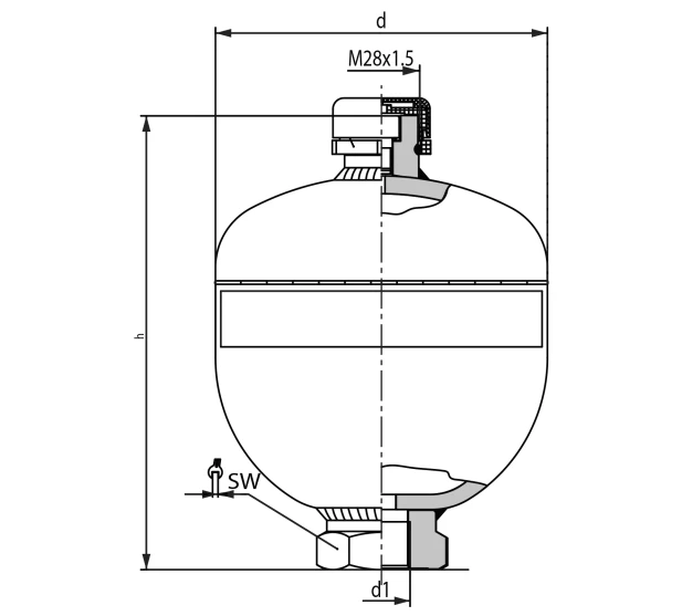 HPA paineakku D 1 kuva