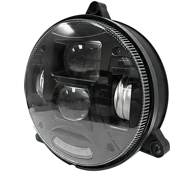 IKH LED ajovalo 132 mm Pyorea E hyvaksytty 3 pistekiinnitys Musta Kauko ja lahivalo IP69K suojaus Tuotekoodi ST86254M Saarenpaa Oy Kuva 1 kuva