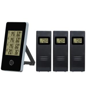 LÄMPÖMITTARI SISÄ/ULKO 3-SENS LANGATON kuva