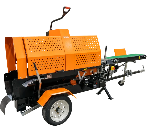 Tarmo tehokas bensiinikayttoinen siirrettava klapikone kuljetinhihnalla hydraulinen ratkaisu polttopuiden tekoon  Kuva 4 kuva