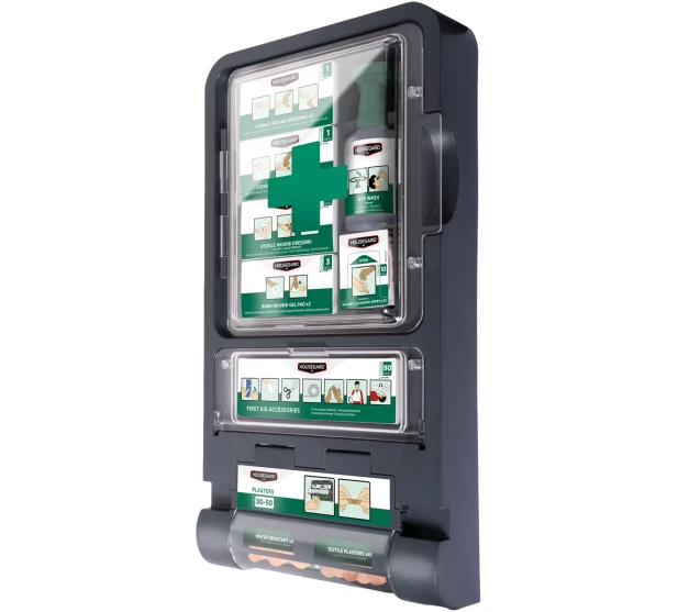Housegard ensiapukaappi jossa sidetarvikkeet silmahuuhde ja laastarit GPT611040 Kuva 2 kuva