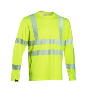 Turva t-paita L LS hv-keltainen kuva