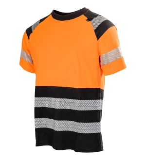 T-PAITA 1LK. 2XL RENE HI-VIS ORANSSI/MUS kuva