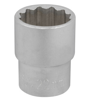 HYLSY 1/2'- 22MM 12-KULMA MATTA kuva