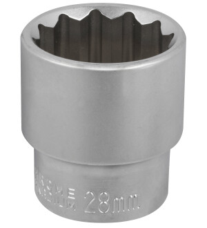 HYLSY 1/2'- 28MM 12-KULMA MATTA kuva