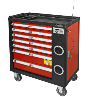 TYÖKALUVAUNU TYHJÄ 7-OS. RADIOLLA kuva