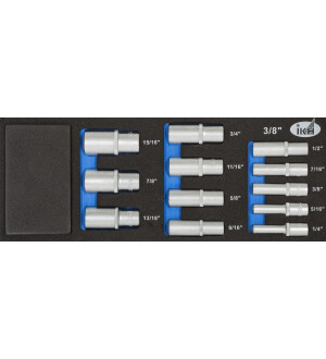 HYLSYSARJA PITKÄ 3/8' 12-OS. TUUMAINEN   kuva