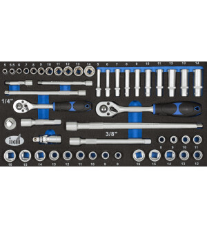 HYLSYSARJA 49-OS. 1/4' JA 3/8' MM  M kuva