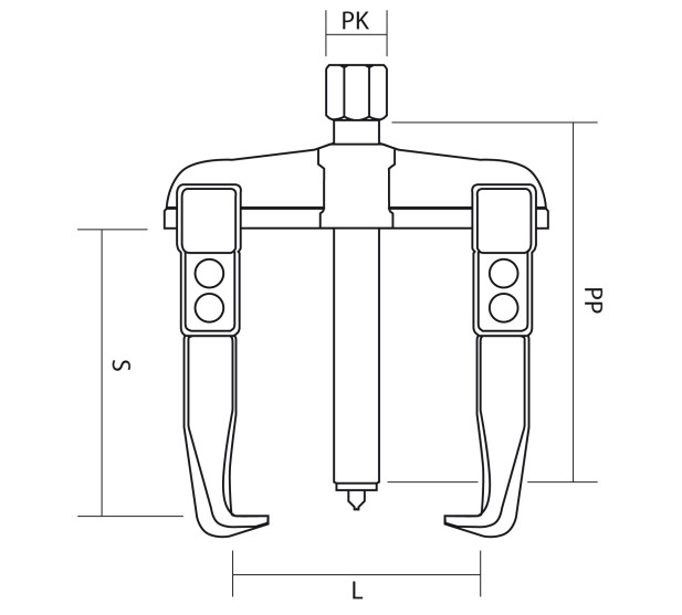 Ulosvedin 2 J mittapiirros 3 kuva