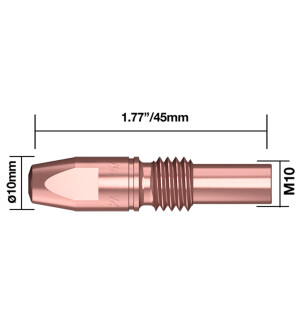 VIRTASUUTIN M10 1,2MM/45MM CRZR 5 KPL PA kuva
