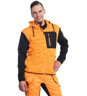 FLEECE NEULETAKKI 2XL INDIUM ORANSSI/MUS kuva