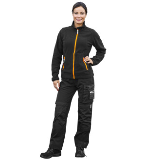 FLEECETAKKI 3XL ARGONIT MUSTA/FL.OR kuva