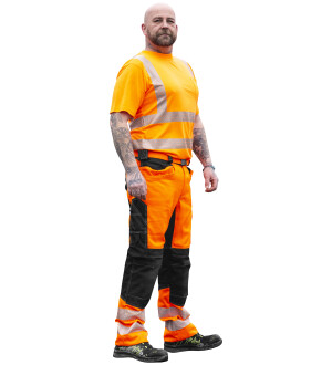 HOUSUT STRETCH RT 4XL TRITON FL.OR/MUSTA kuva