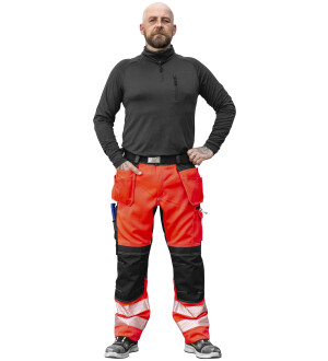 HOUSUT STRETCH RT M TRITON FL.PUN/MUSTA  kuva