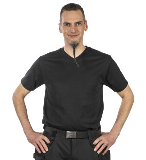 T-PAITA 2XL RIEDEN MUSTA V-AUKKO kuva