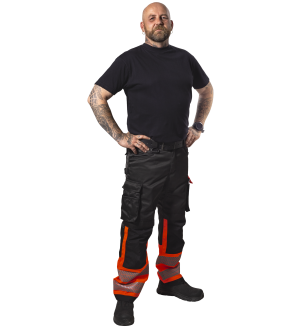 HOUSUT D88 GREYSON FL.PUN/MUSTA LK1 kuva