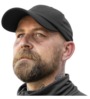 LIPPALAKKI LANDO DOUBLE MESH MUSTA kuva