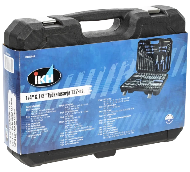 IKH tyokalusarja 127 osaa muovisessa kantolaukussa kuva