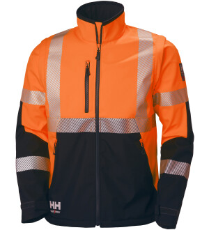 SOFTSHELL TAKKI XL ICU FL.ORANSSI/HARMAA kuva