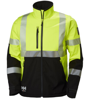 SOFTSHELL TAKKI 4XL ICU FL.KELT/MUSTA LK kuva