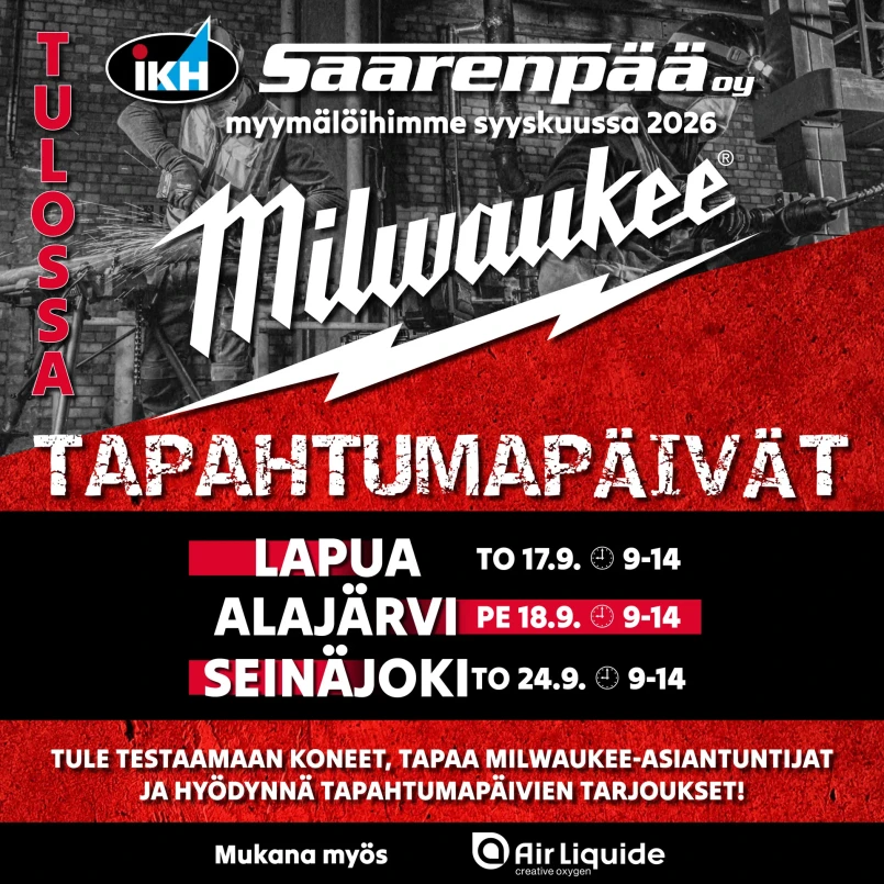 Milwaukee tapahtuma 2026 nettisivut kanttinen